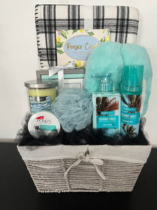 Black and White Relaxation Gift Basket