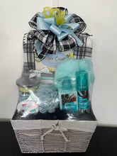 Load image into Gallery viewer, Black and White Relaxation Gift Basket
