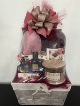 Load image into Gallery viewer, Pink and Burgundy Relaxation Gift Basket
