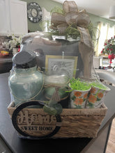 Load image into Gallery viewer, Green and Tan Closing/Home-Warming Gift Basket/Box

