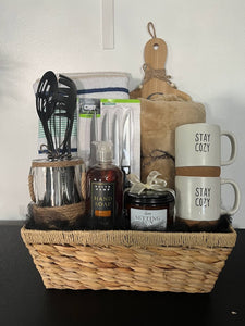 Natural Wicker Closing/Home-Warming Gift Tote