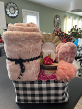Load image into Gallery viewer, Pink and Black Spa Basket/Box
