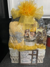Load image into Gallery viewer, Gold and Gray Relaxation Gift Basket
