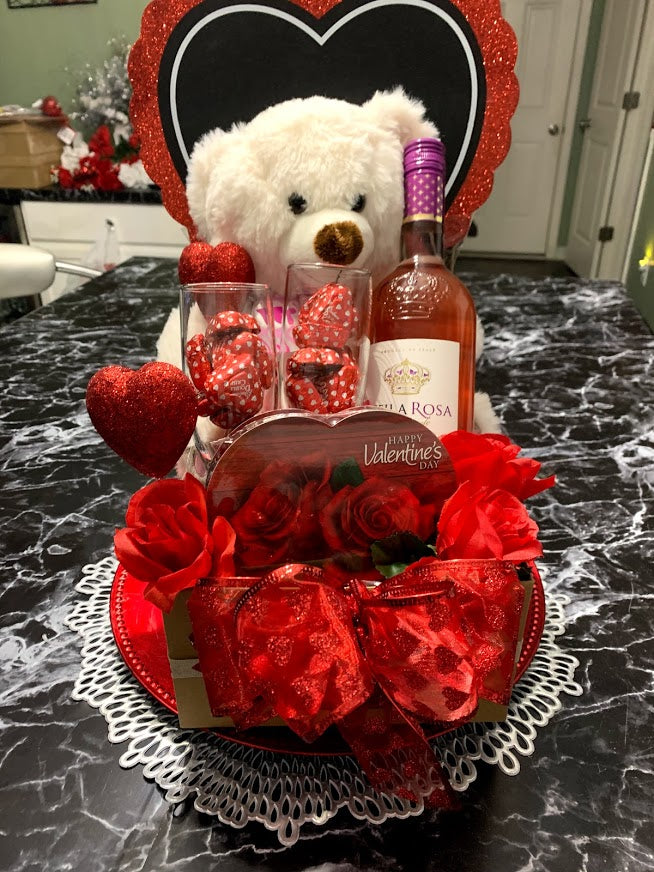 Valentine's Day Wine Basket