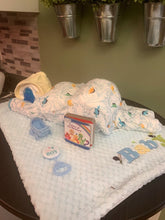Load image into Gallery viewer, Baby Boy Sleeping Diaper Cake
