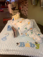 Load image into Gallery viewer, Baby Boy Sleeping Diaper Cake
