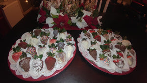 Shimmer Assorted Chocolate Strawberries Gift Tray Set